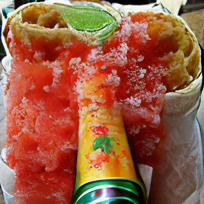 Delicious Mexican Food with Refreshing Soda