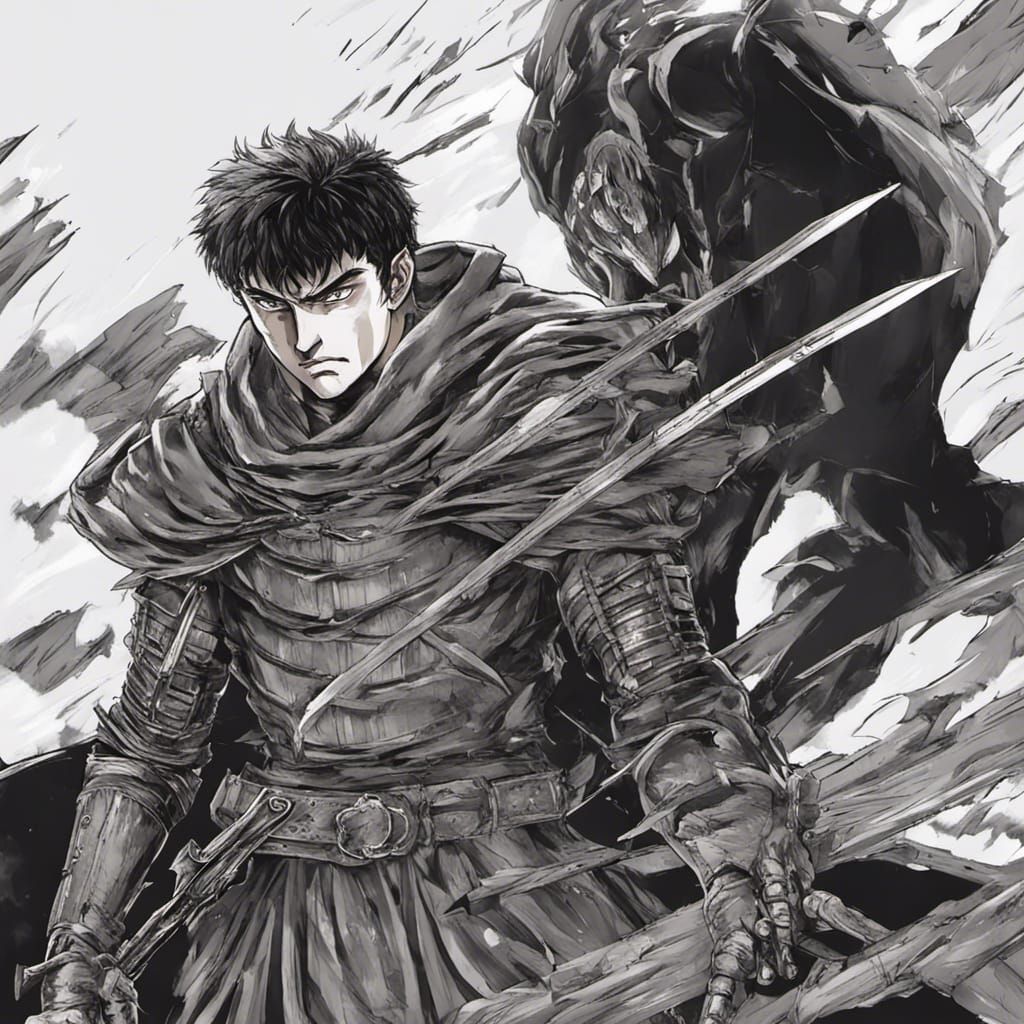 Berserk-Inspired Anime Character Art