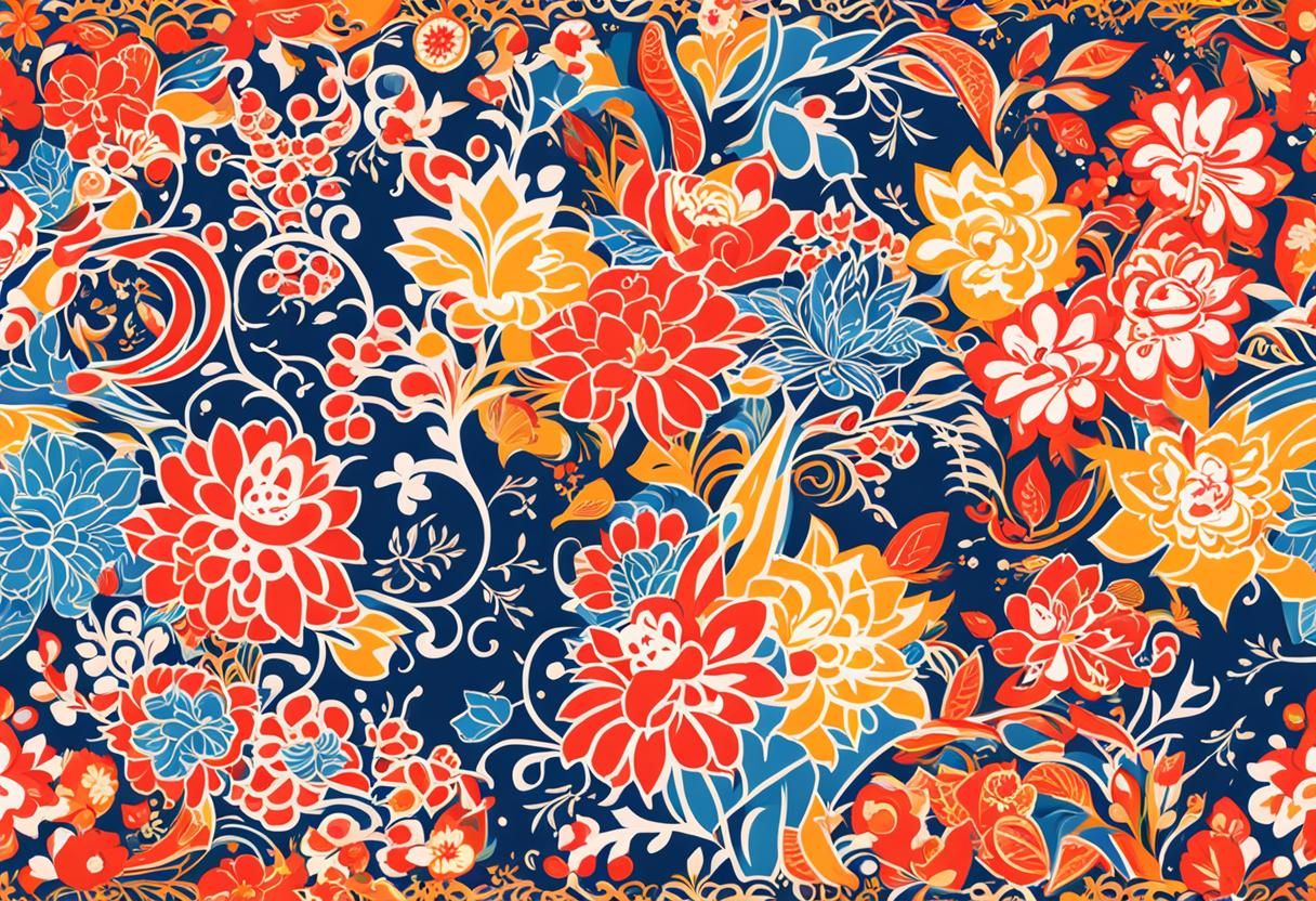 Colourful Batik Pattern