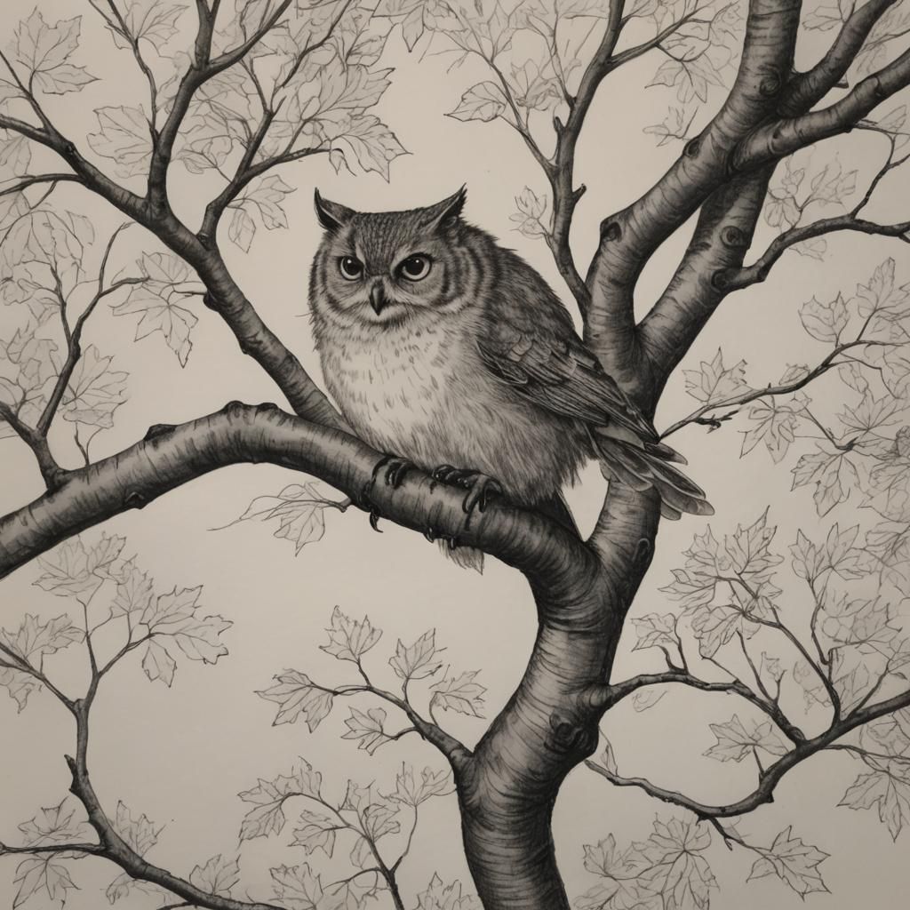 Illustration from High Vantage Point in Maple Tree