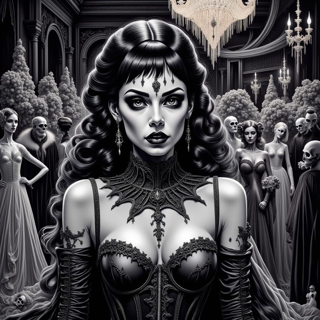 Midnight Waltz: Virona's Gothic Ballroom in Haunting Detail