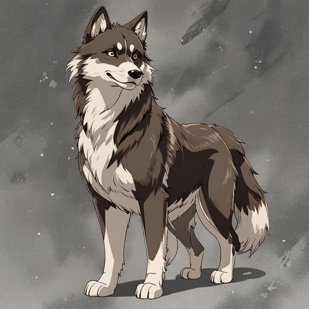 Anime Style Balto Illustration