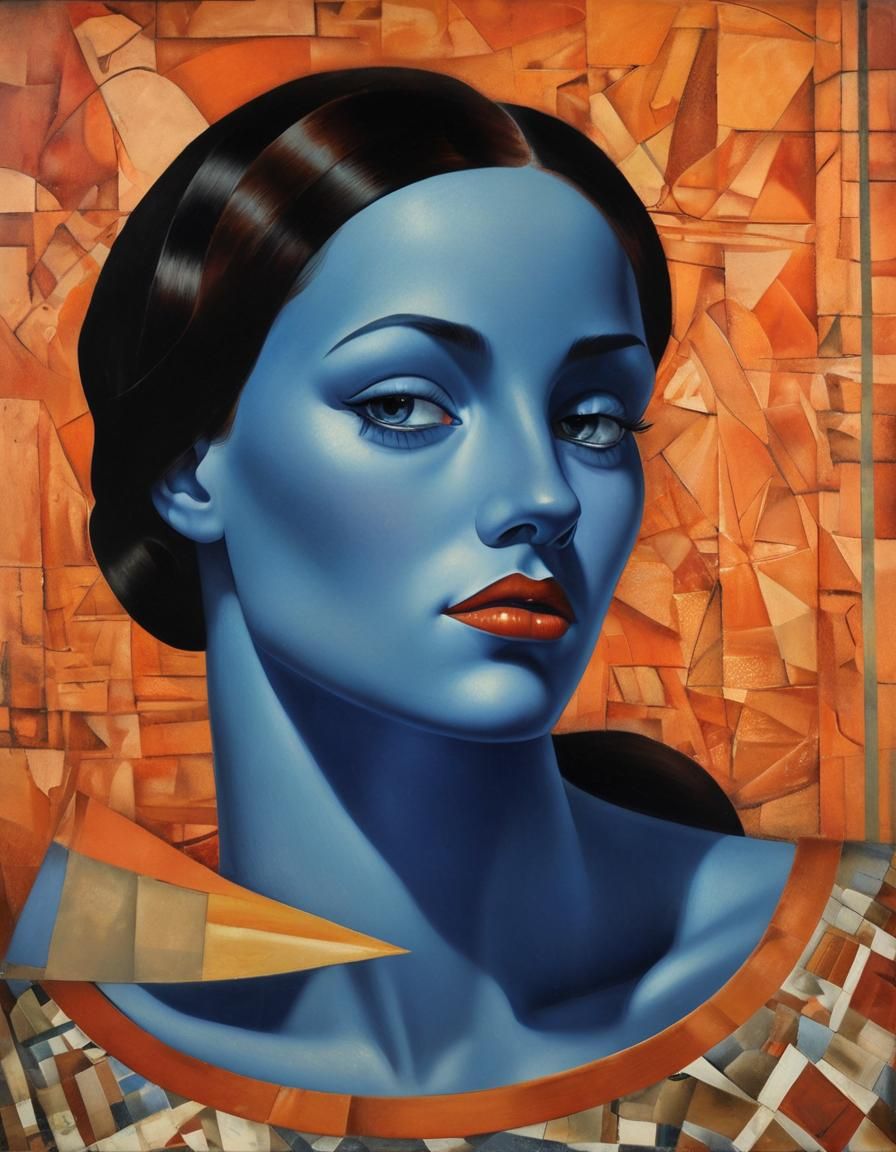 Garden of surreal Dreams. barmaid. By Tamara_Lempicka