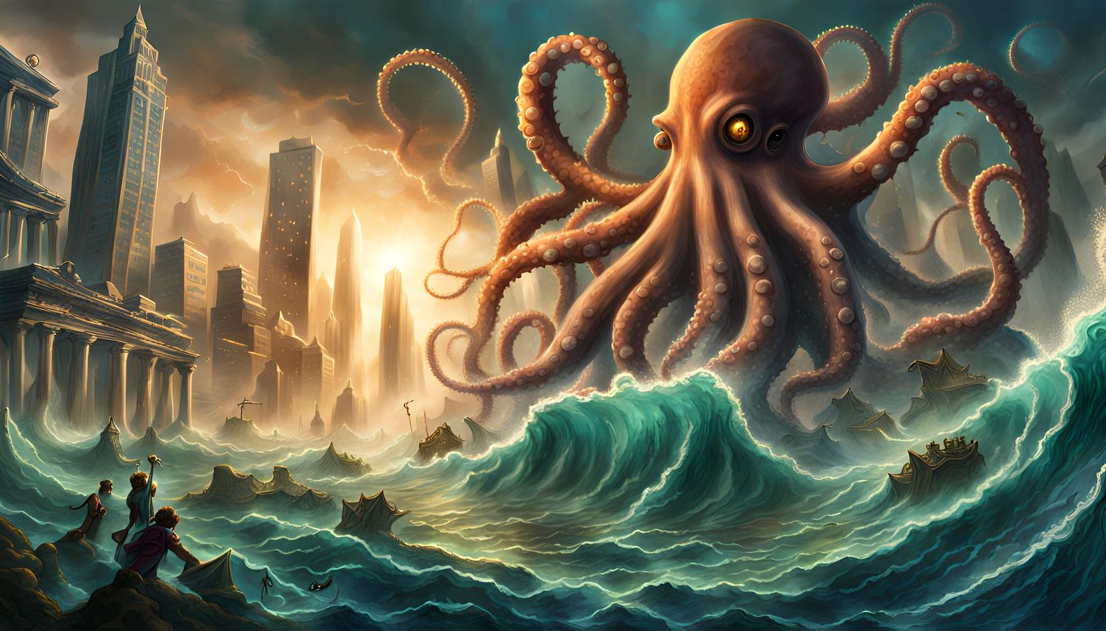 Atlantis Destroyed by Eldritch Octopus God