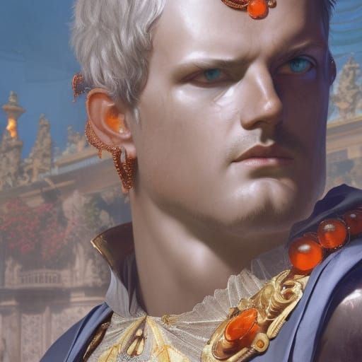 Caligula on Capri: Hyperdetailed Concept Art