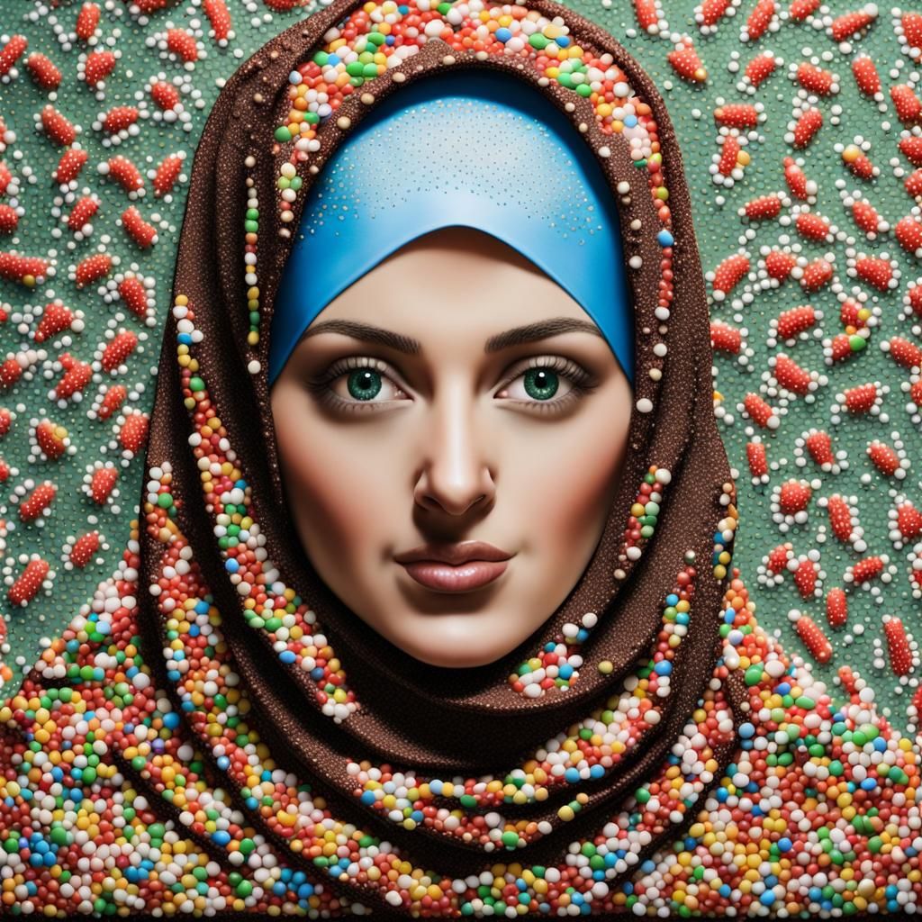 Mosaic of a Persian Princess in Sweets