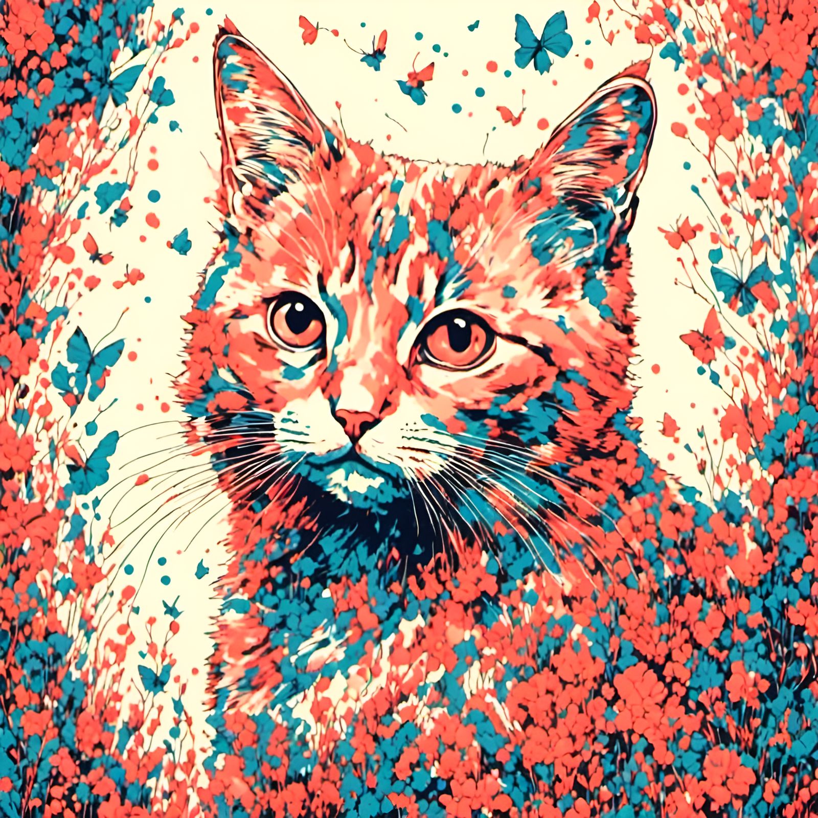 Simple AI Cat Image