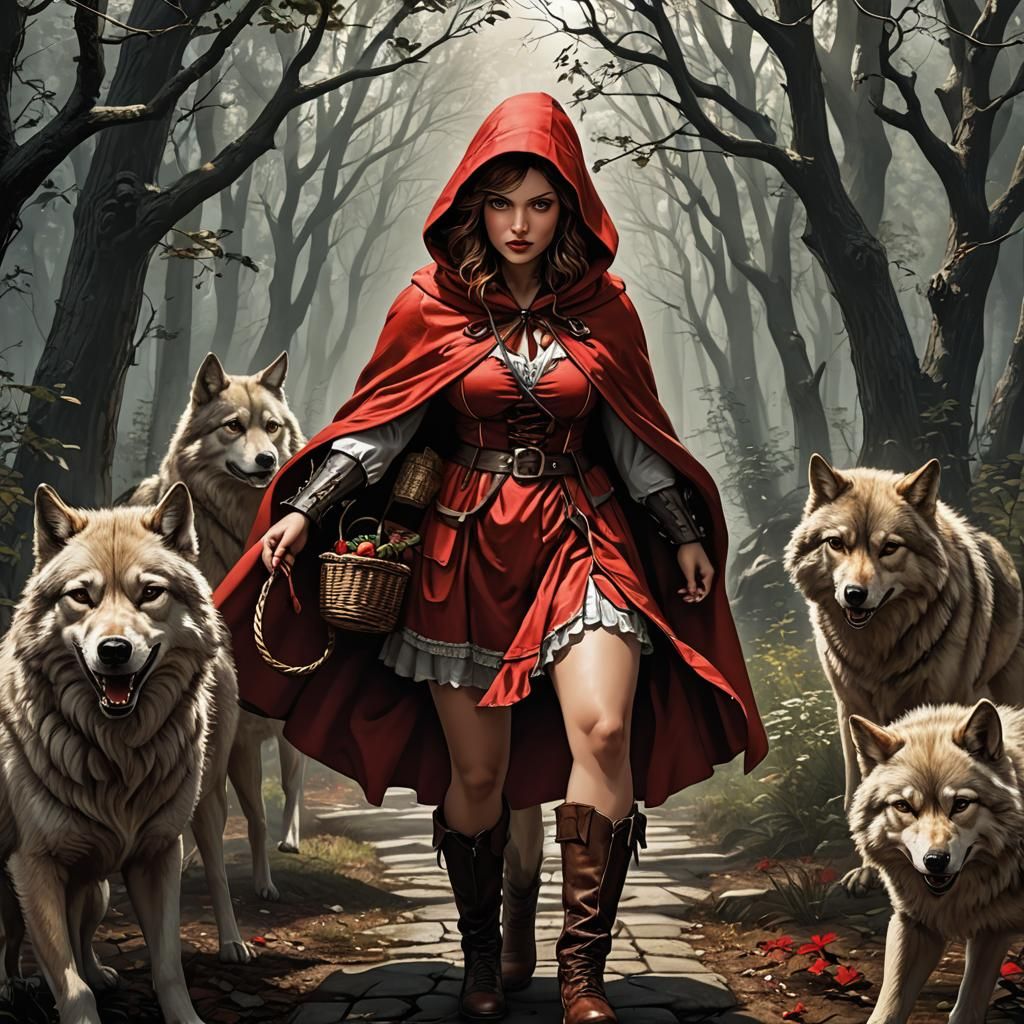 Little Red Riding Hood: Surreal Comic Art