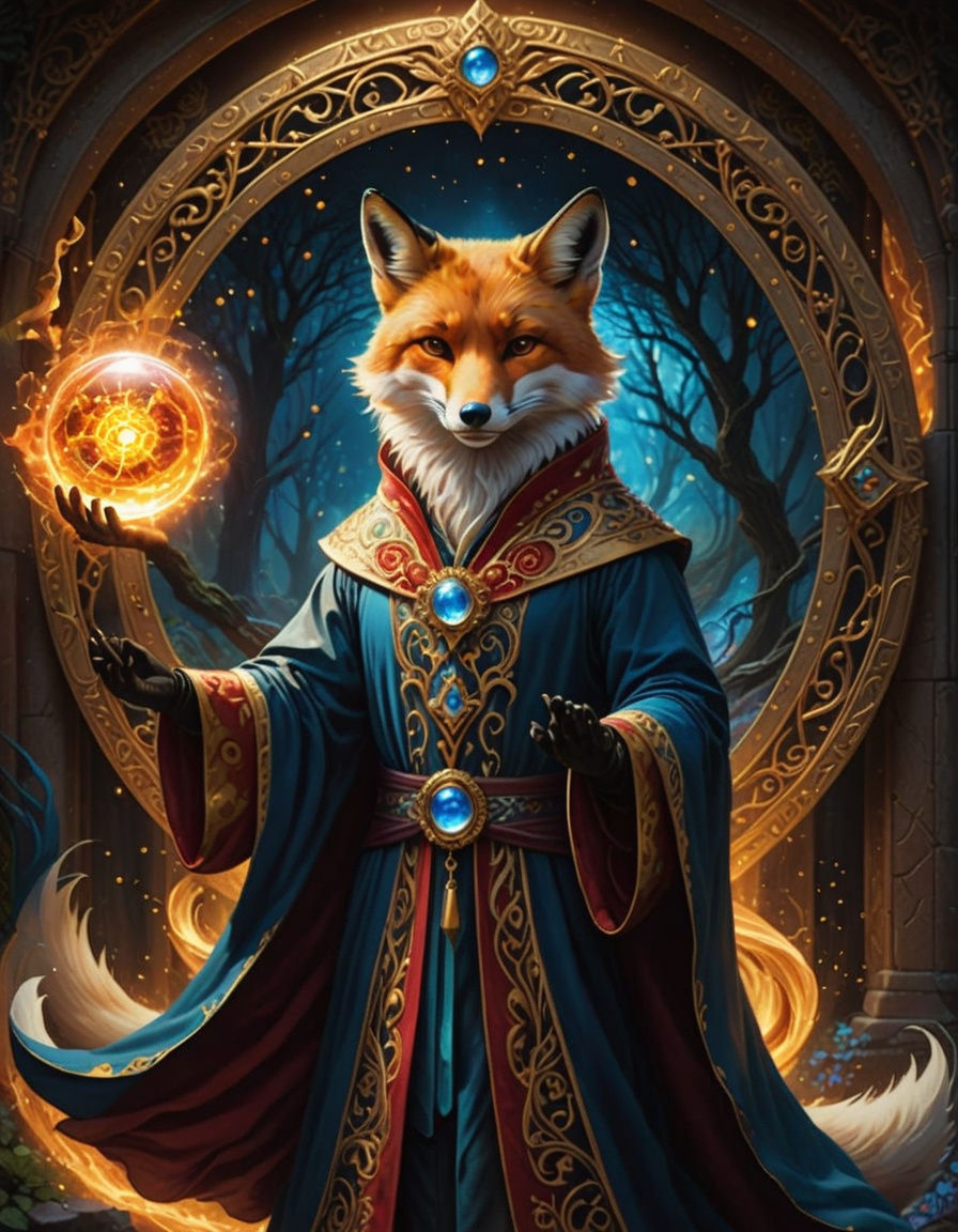 Mystical Fox Conjurer Unveils Scarlet Portal