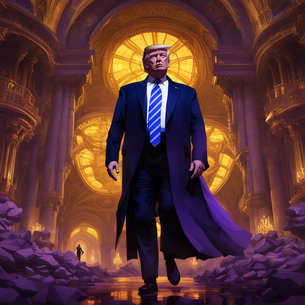 Dark Fantasy Trump Concept Art in 8k Resolution