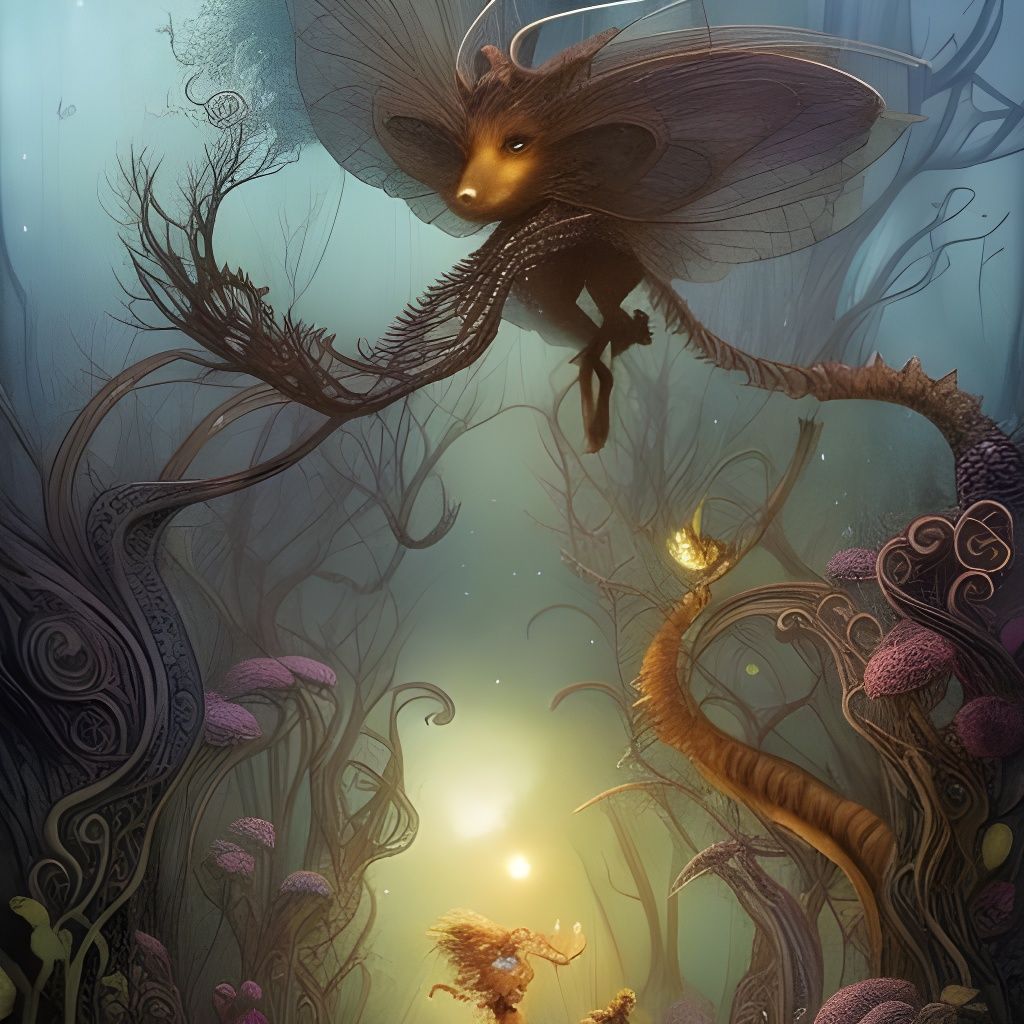 Faerie Creatures Meeting Human Trespasser