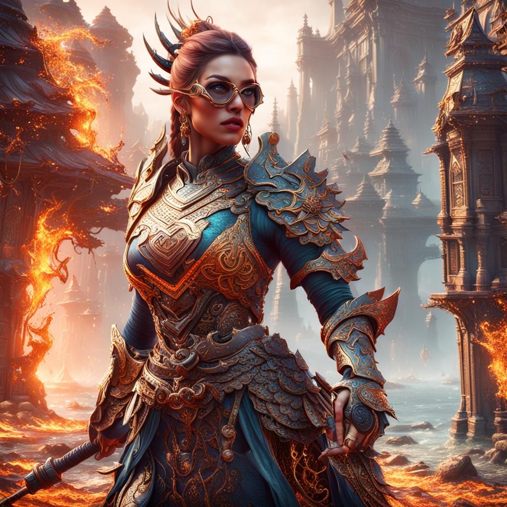 Fantastical Portrait of a Beautiful Woman