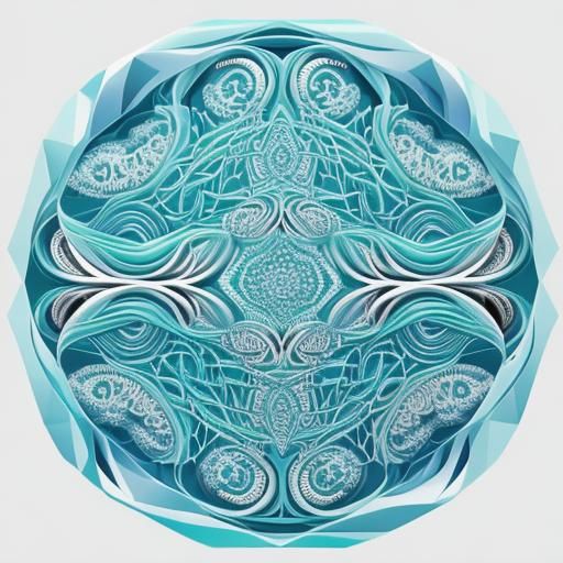 Abstract Vector Fractal of Hatsune Miku