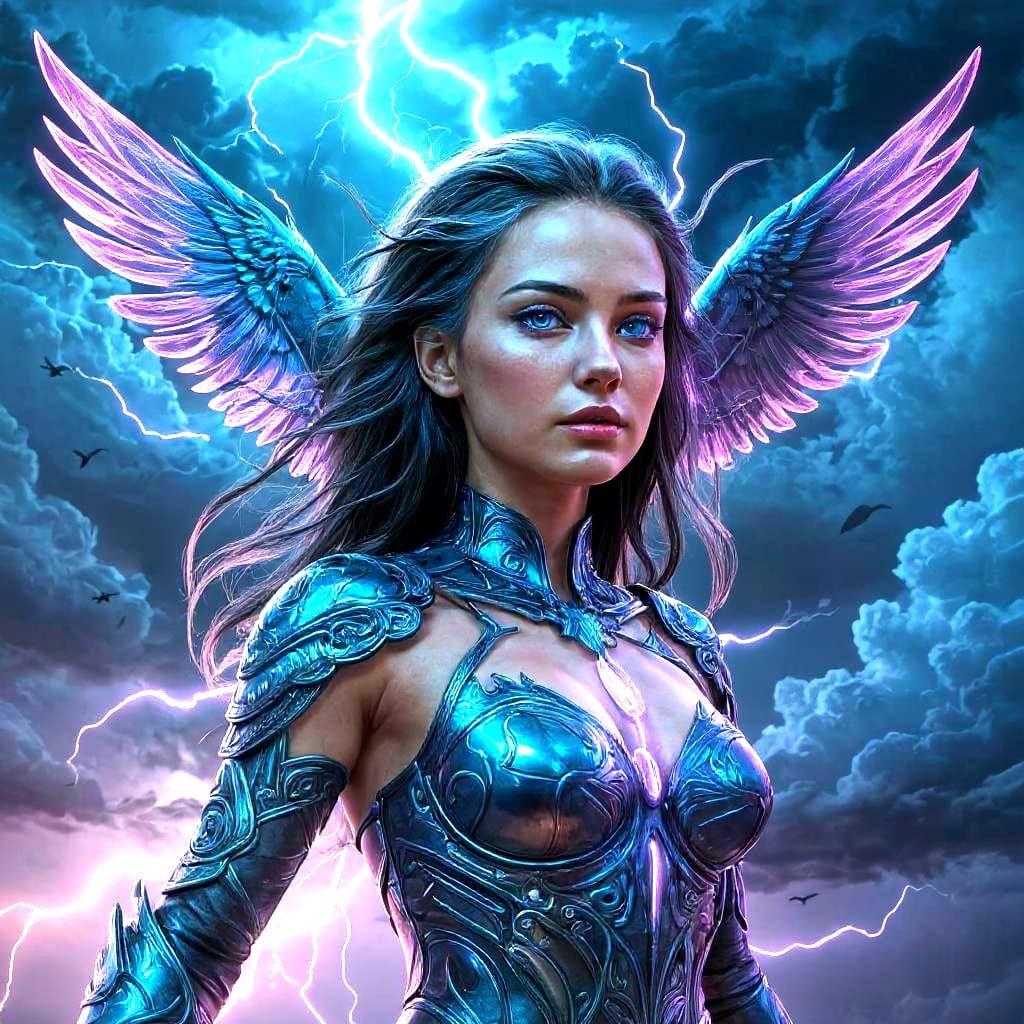 Illuminated Goddess Rising in Sci-Fi Fantasy