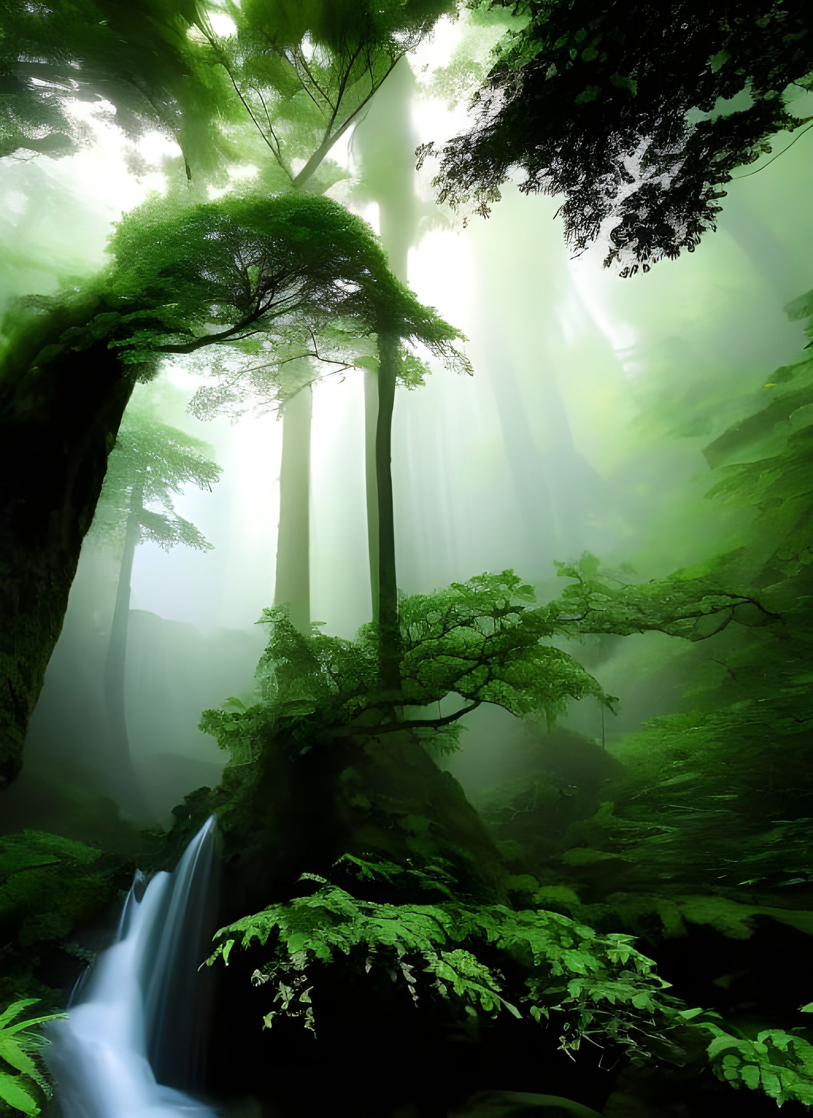 Lush Garden Country House with Magical Light