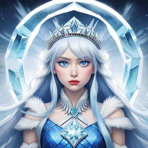 AI Image of a Majestic Ice Queen