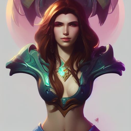 Karma League of Legends Portrait in Unreal Engine 5