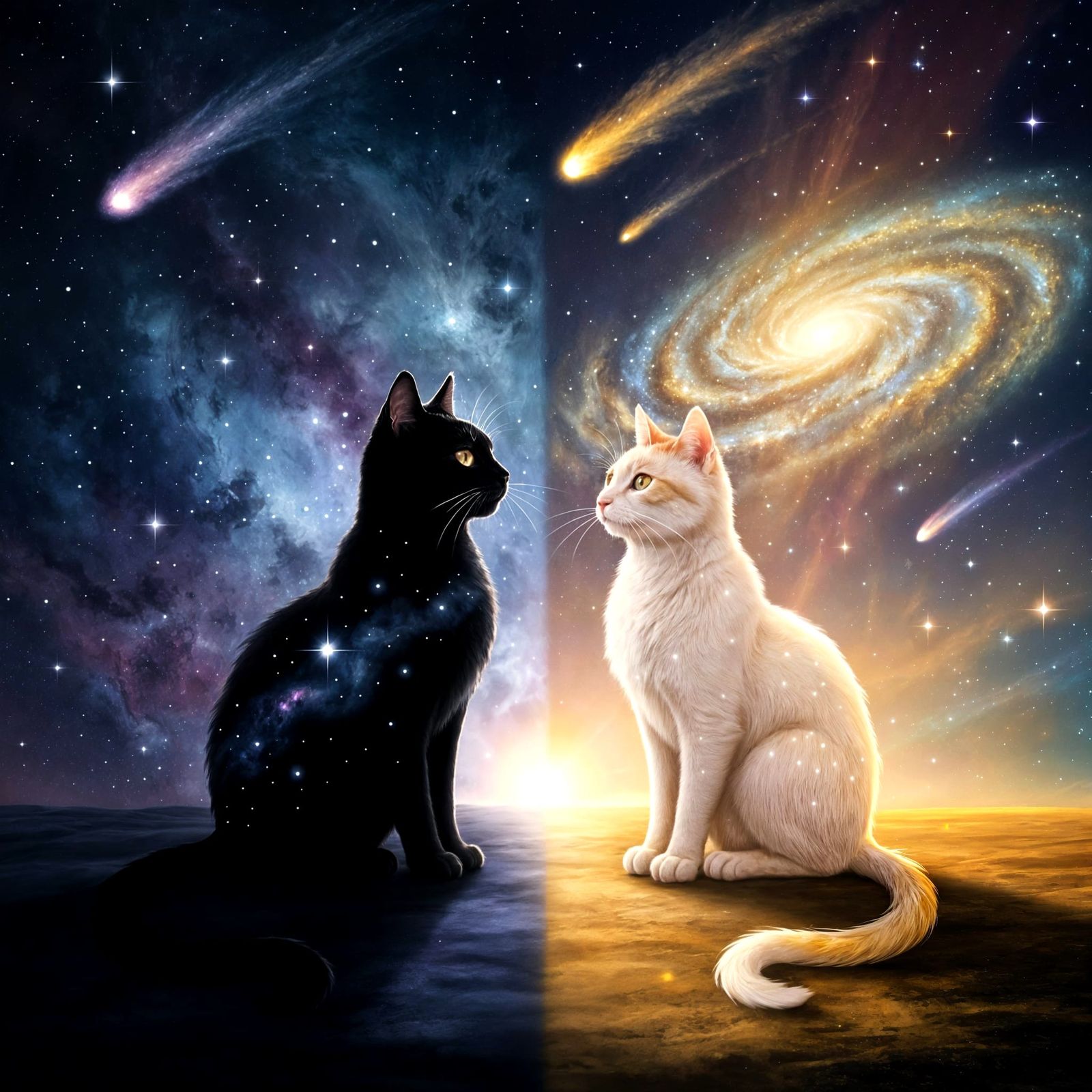 Cosmic Cats: Shadow and Light in Celestial Space