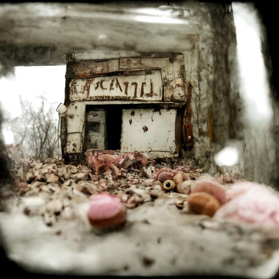 Creepy Abandoned Candy Store in Fritz Lang Style
