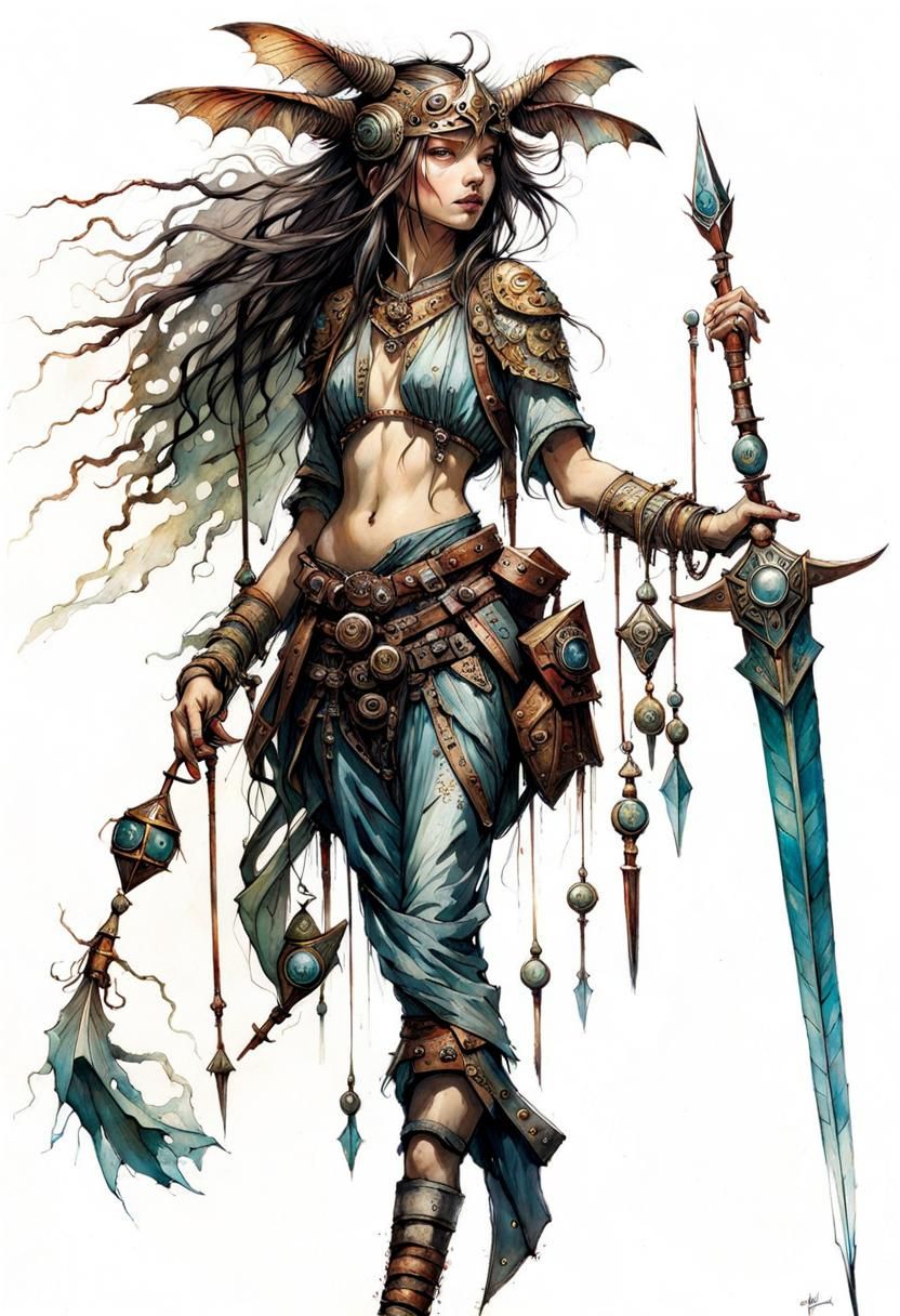 Dark Fantasy Masterpiece with Intricate Details