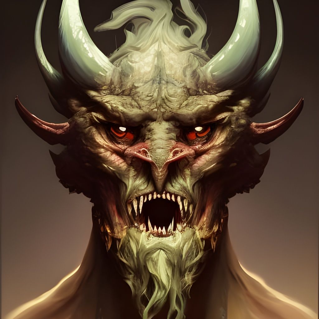 Eldritch Devil Creature Portrait in Unreal Engine 5