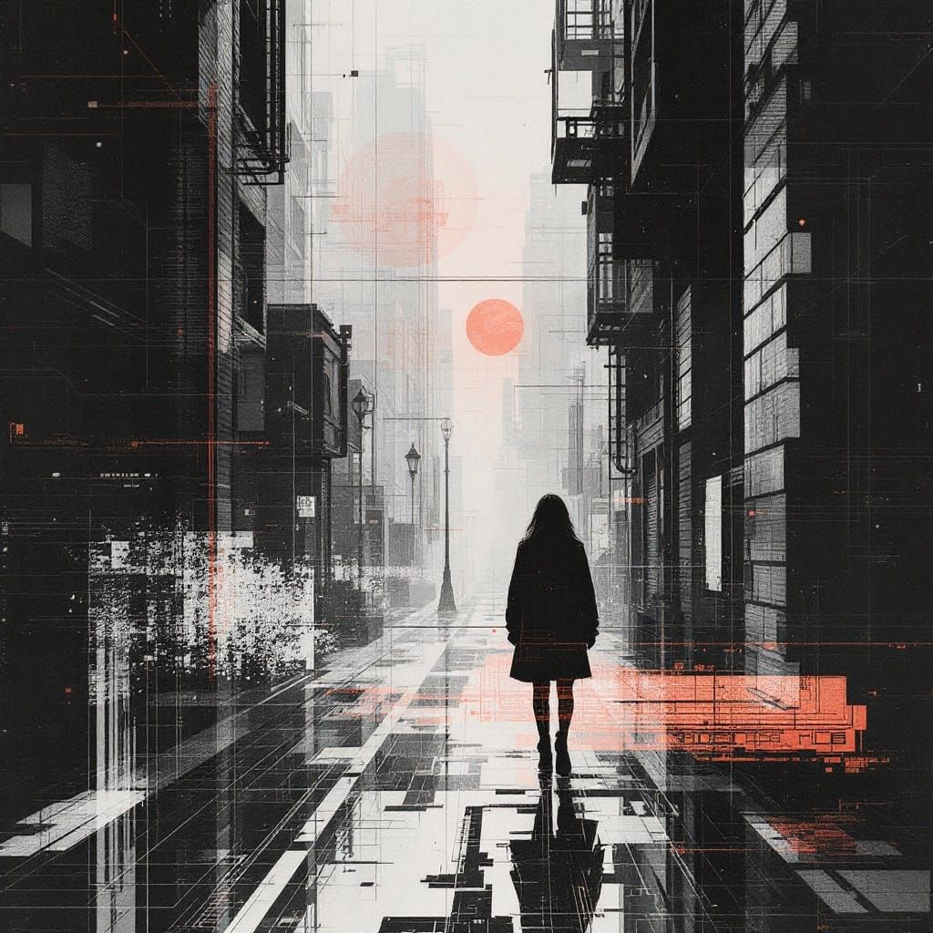 Renaissance Engraving Meets Glitch Art and Industrial Design