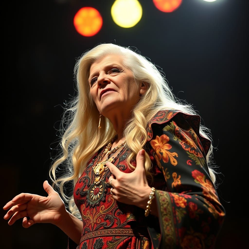 Glamorous Transvestite in Art Nouveau Style