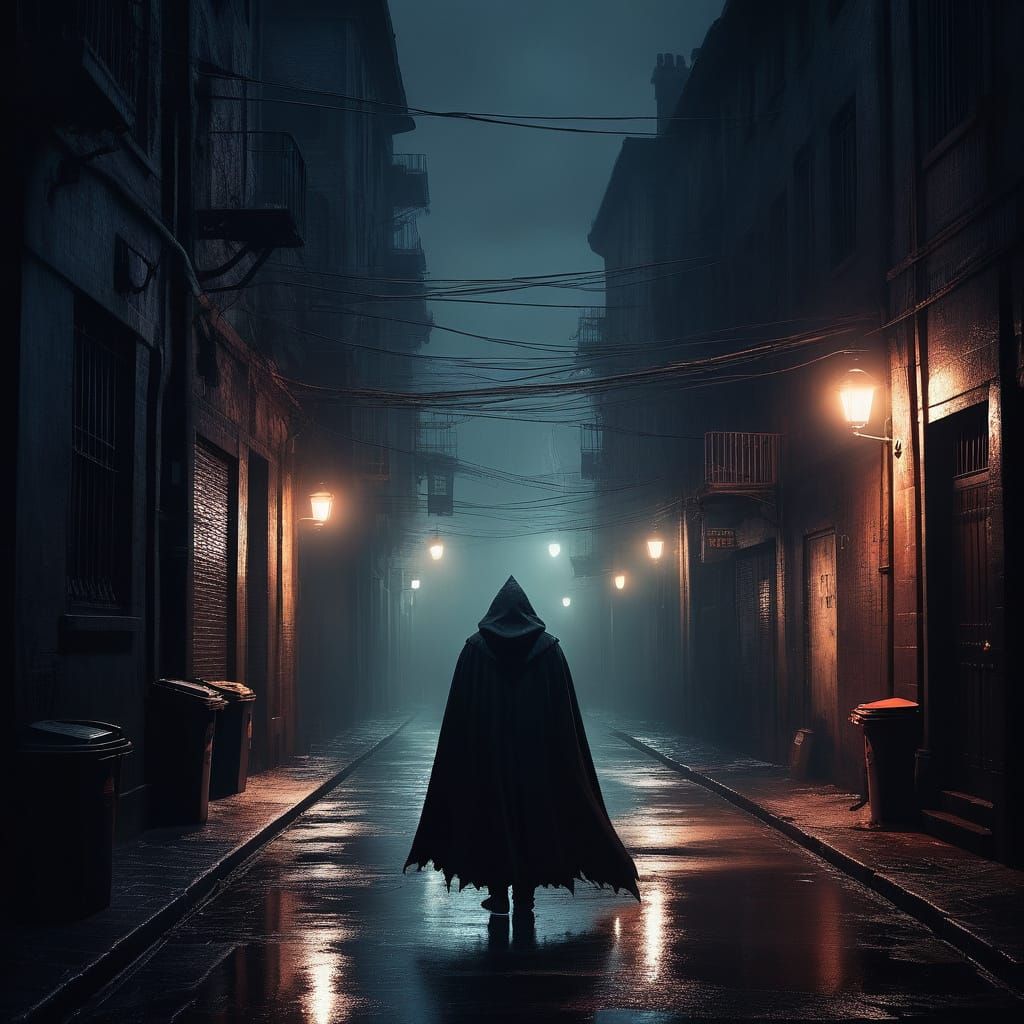 Glowing Gengar Lurks in Dark Alleyway