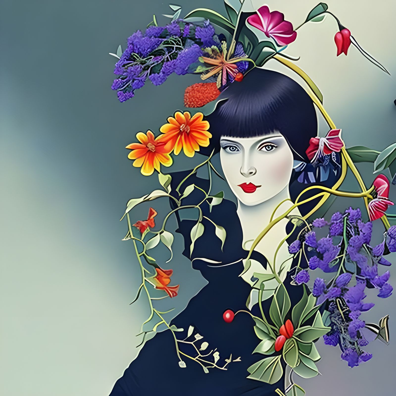 Detailed Hyperrealistic Painting with Intricate Elements