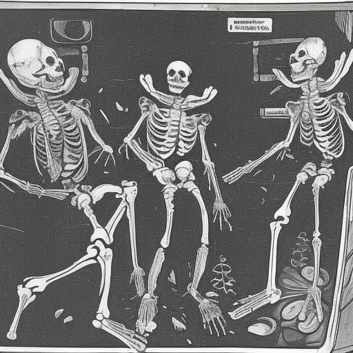 Charred Skeleton Emerges: Flemish Baroque Sci-Fi