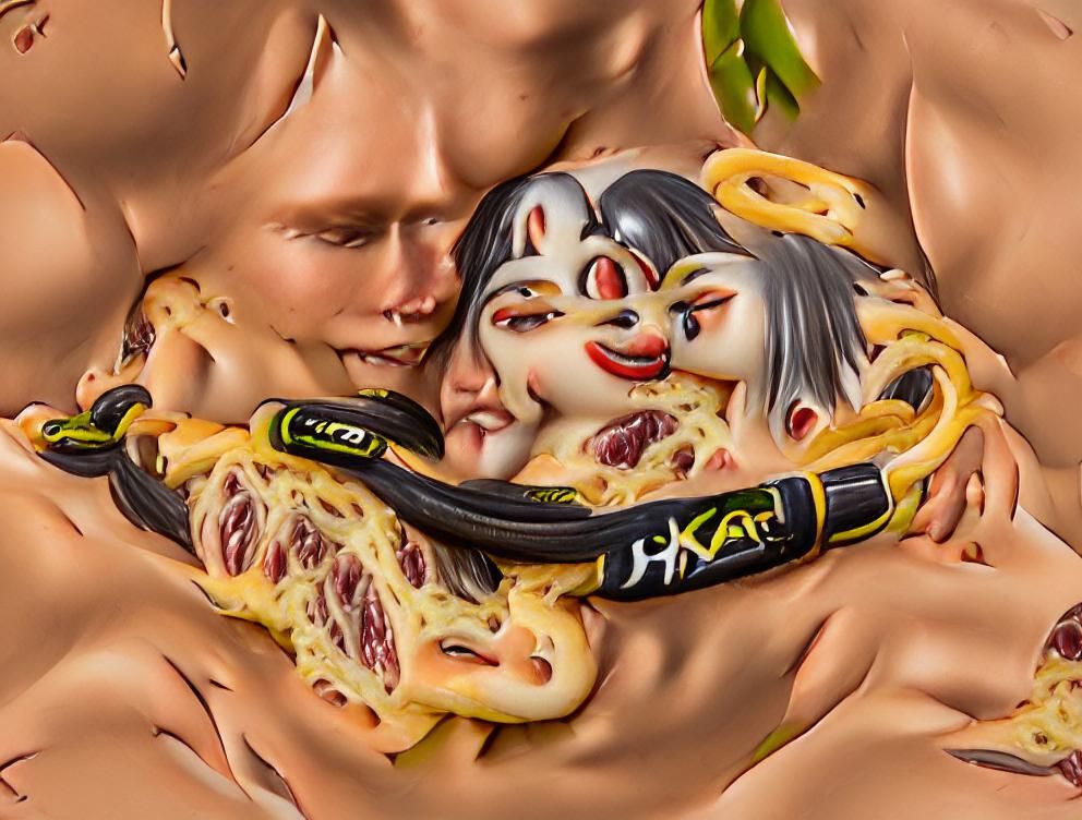 Sinister Lovers: A Hyperdetailed Relic of Passion