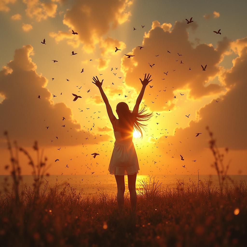 Embracing Fleeting Joy: An Eternity Sunrise