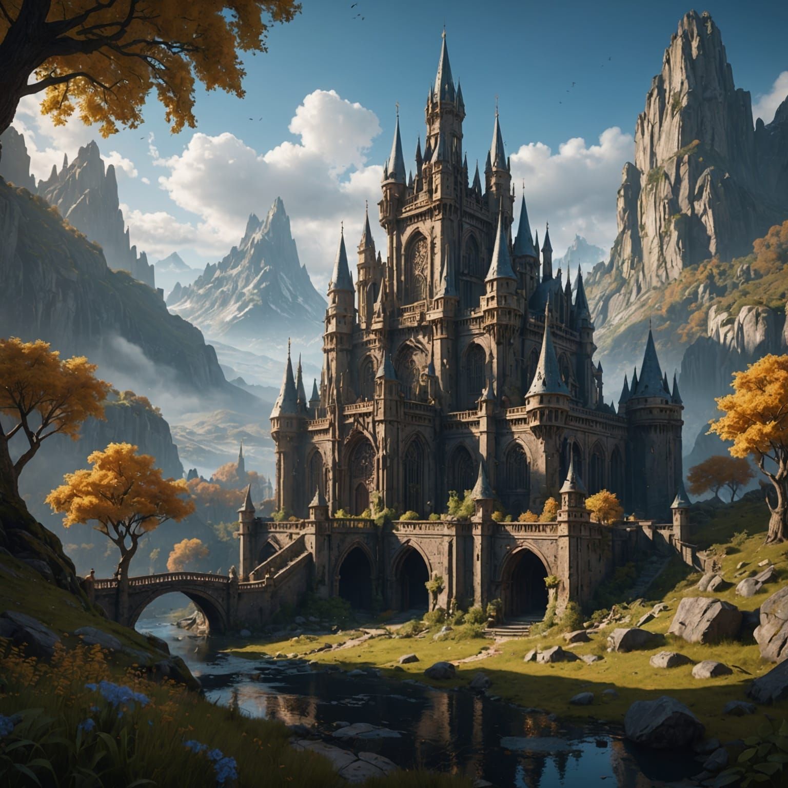 Fantastical Concept Art in Deep Color, 8K