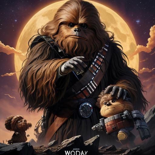 AI Generated Image of a Wookie