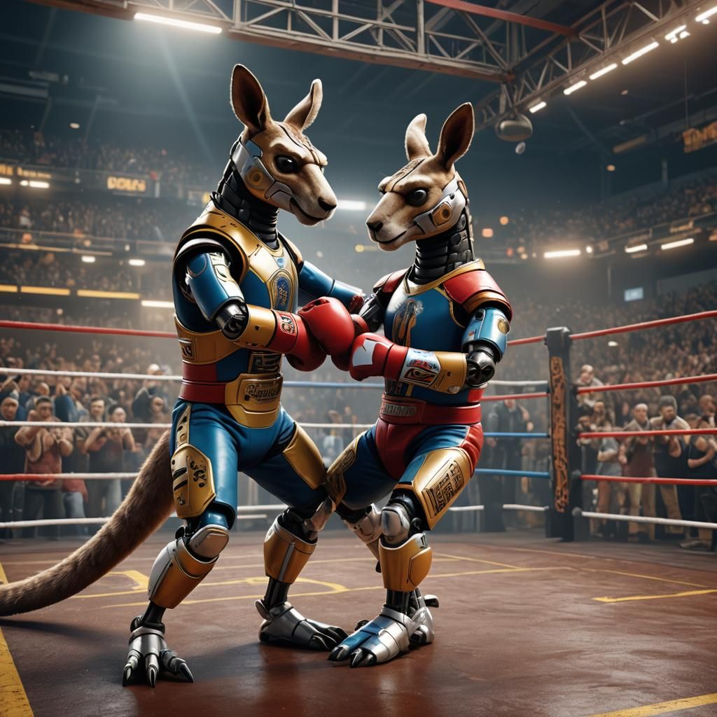 Robotic Boxing Kangaroo Ready to Rumble
