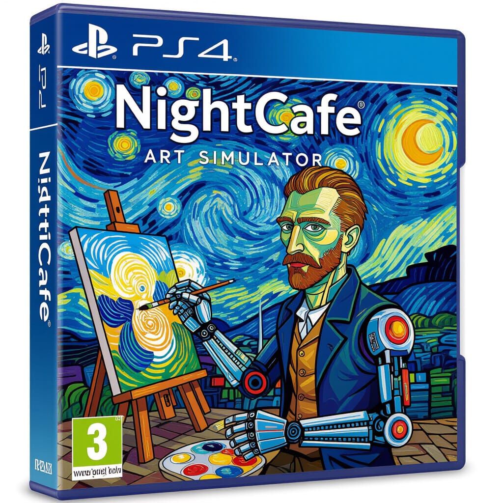 Cyborg Van Gogh Game Cover Art