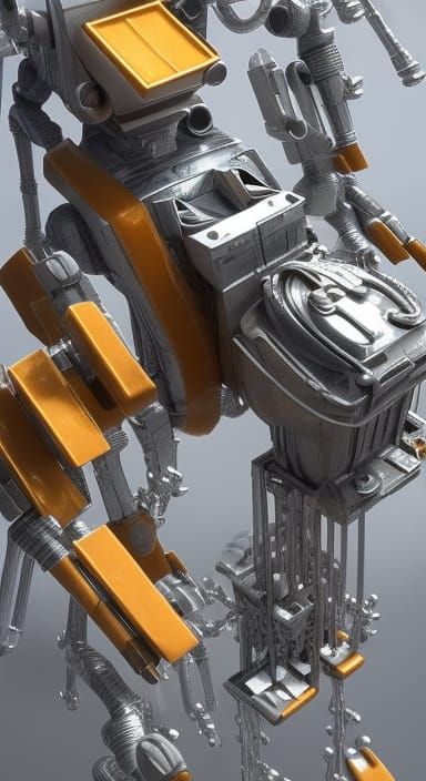 A contraption that runs on peanut butter and jelly, in the backyard.  intricate mech details, ground level shot, 8K reso...