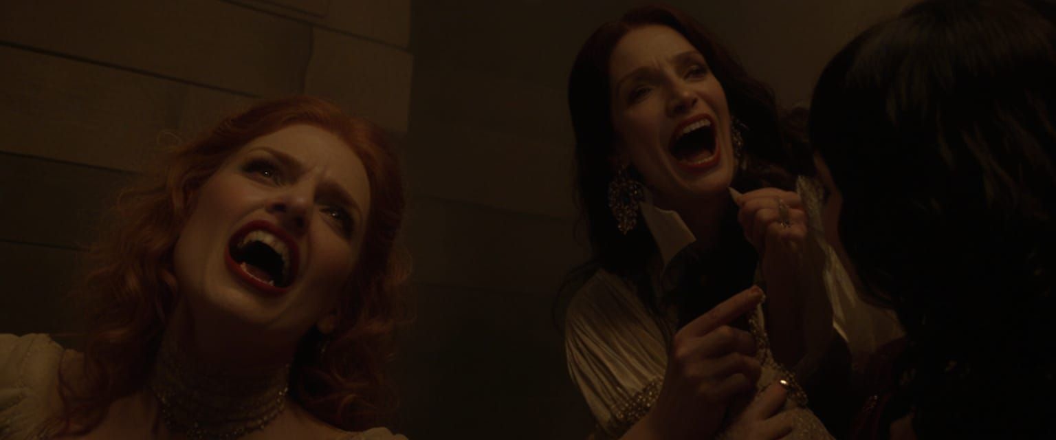 Bryce Dallas Howard and Jessica Chastain as Vampires