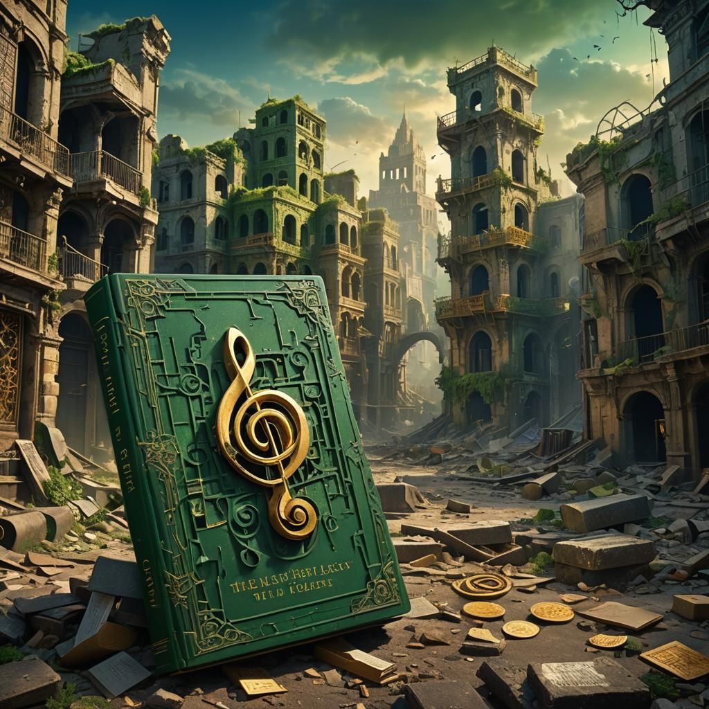 Dystopian City Book Cover: The Last Melody