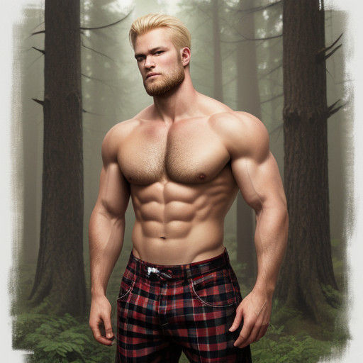 Chiseled Blond Lumberjack