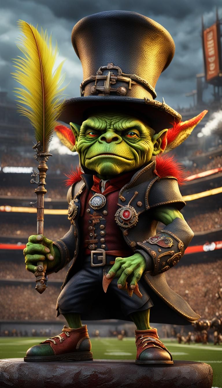 Gothic Blood Bowl Goblin in an NFL Stadium
