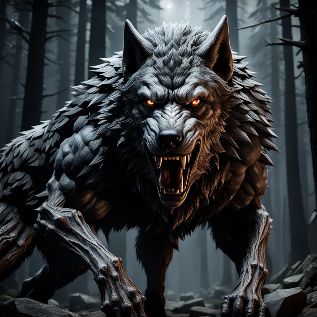 Woman Hunts a Werewolf: 3D Cinematic Game Graphics