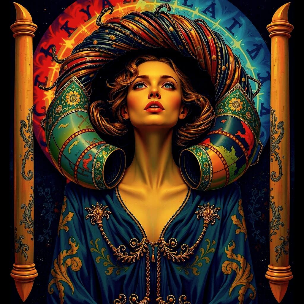 Abstract Swirling Forms in Dynamic Motion