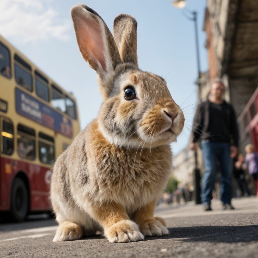 Photorealistic Rabbit with Natural Shadows and Soft Highligh...