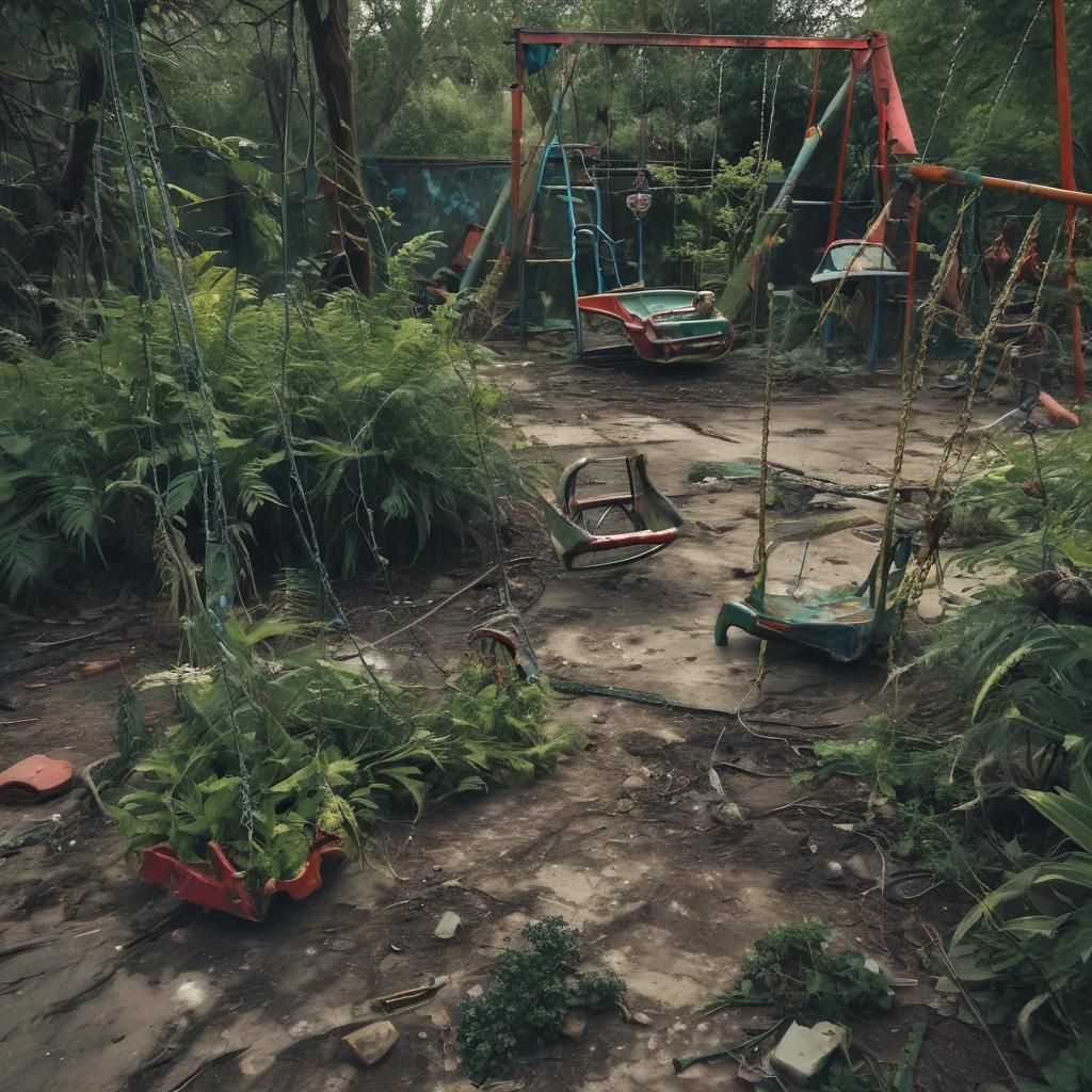 Post-Apocalyptic Playground in Fauvist Style