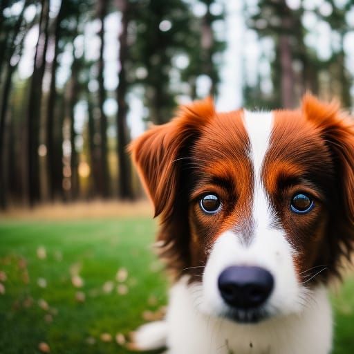 Colorful Frisbee Dog in Ultrarealistic Photo