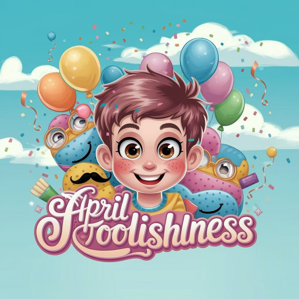 Whimsical Cartoon Character Celebrates April Foolishness in ...