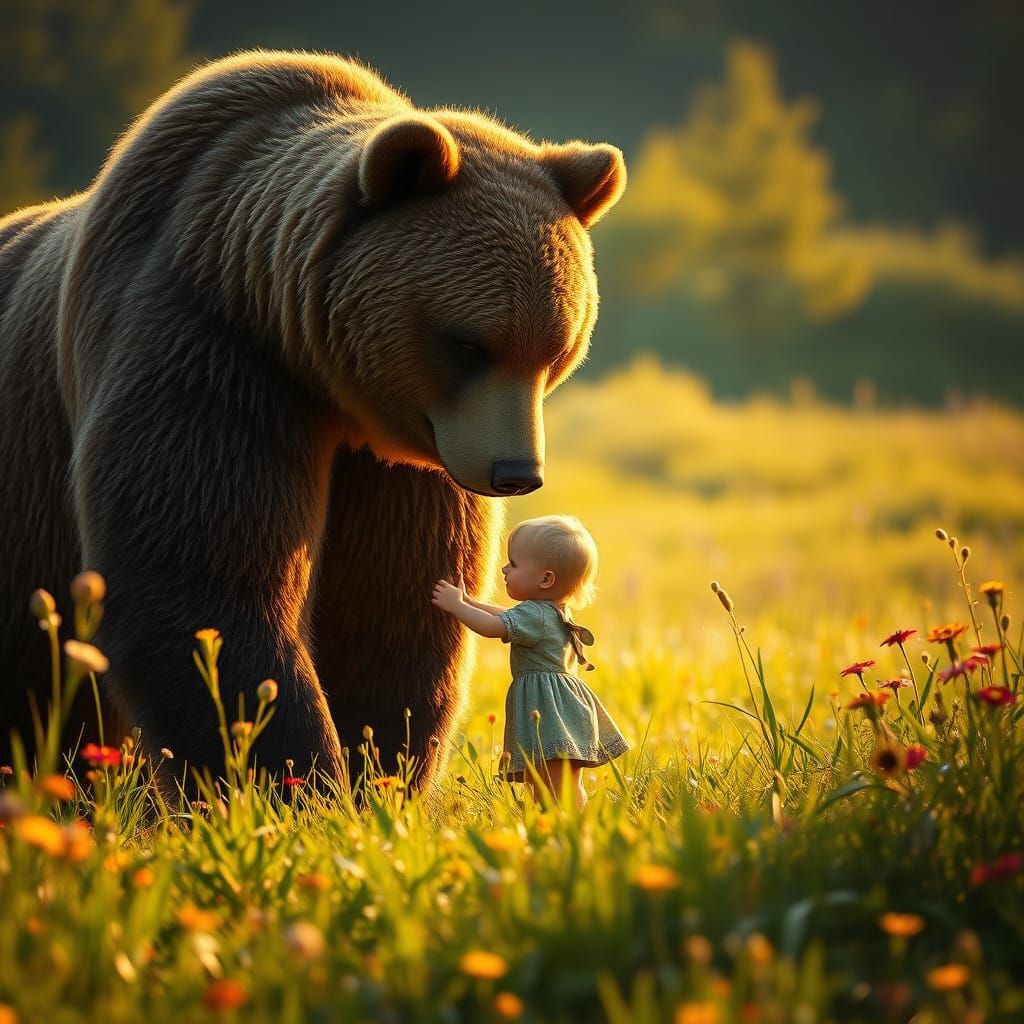 A Child and a Giant Bear #3