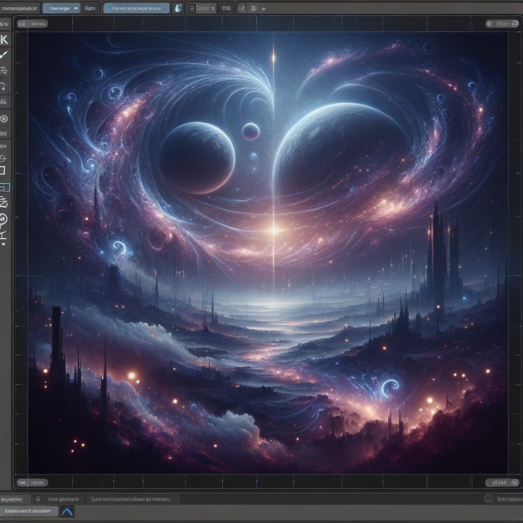 Ethereal Stars in Warp Speed Fantasy Art