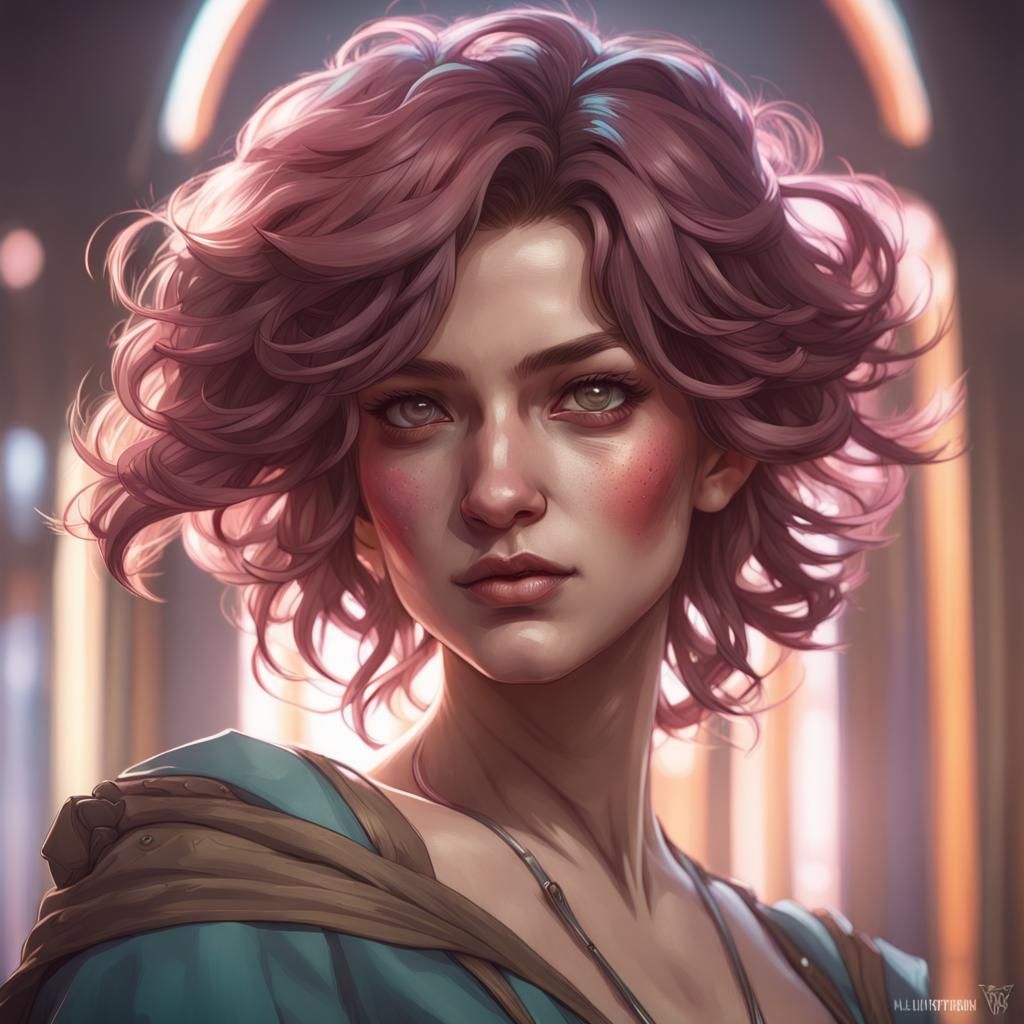 Hyperdetailed Mina Ashido Portrait in Unreal Engine 5